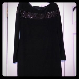 Black Long sleeve Tunic/ Dress